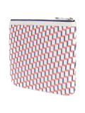geometric print clutch