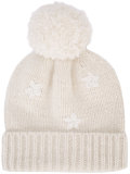 cashmere pom pom beanie 