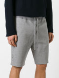 piqué drawstring track shorts