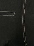 contrast stitch trousers