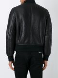 zipped bomber jacket 