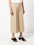 flared cropped trousers