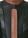 leather panel jacket