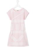 logo print T-shirt dress