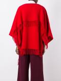 blanket fringed poncho
