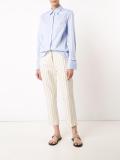 straight cropped trousers