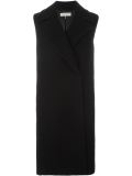 sleeveless double breasted coat