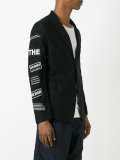 branded patch sleeve jacket