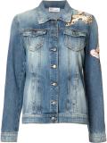bird patches denim jacket