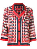 geometric print shirt 
