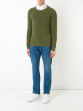 frayed-hem jeans