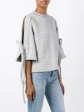 slit sleeves sweatshirt