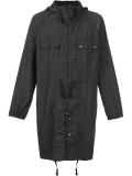 polka dots hooded coat