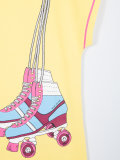 rollerblade print T-shirt dress