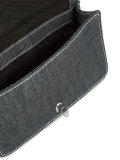 quilted denim bag