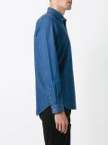 button detail denim shirt