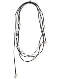 spheres layered long necklace