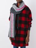 striped detailing scarf