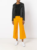 cropped wide leg flares