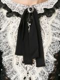bib lace blouse