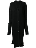 longline ribbed cardigan
