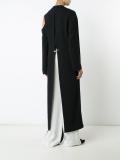 long slit back vest 