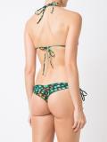 printed triangle bikini set