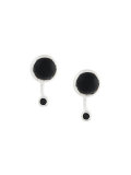 Gravitation onyx and black spinel earrings