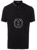 皇冠与蜜蜂刺绣polo衬衫