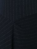 pinstripe asymmetric skirt dress