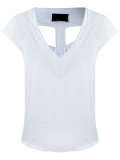 v-neck panelled blouse