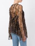 tulle overlayer blouse 