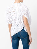 ruffled eyelet blouse