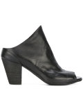 heeled peep-toe mules