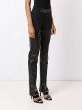 leather panels trousers