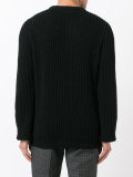ribbed trim jumper 