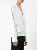 relaxed lapel blouse