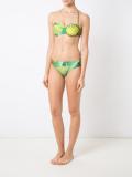 printed bandeau bikini top