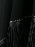 fringed knit poncho