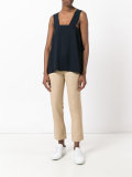 cropped flared trousers