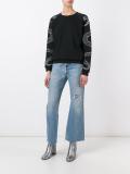 serpent embroidered sweatshirt