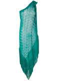 asymmetric fringed dress 