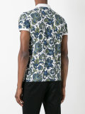 floral print polo shirt