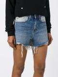 distressed denim shorts