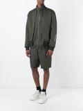 quilted knee length shorts