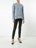 interlaced knitted jumper