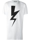 lightning bolt print T-shirt