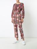 printed wrap pants 