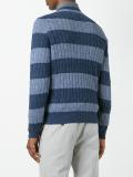 stripes detail ribbed trim jumper