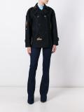 embroidered double breasted jacket
